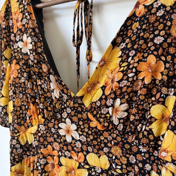 Retro Boho Mi Ami Francesca’s Whimsygoth Floral Maxi Dress M | fairy core - Picture 5 of 13